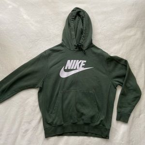 Mens Green Nike Sweatshirt Hoodie